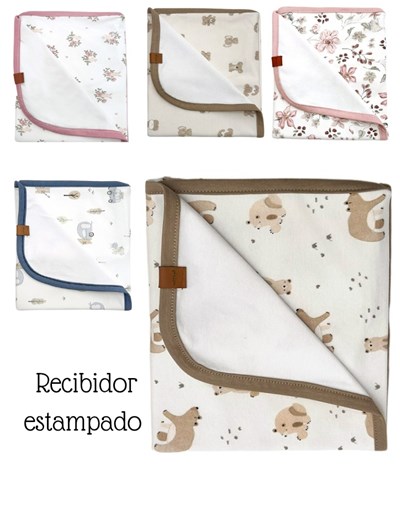 Recibidor manta jersey puntitos y cuadraditos. Colores surtidos. Pilim.medidas:69cm x 82 cm.
