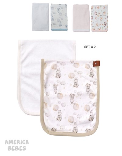 Pack x 2 Babitas towel. Pilim
