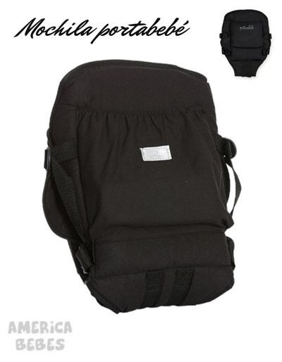 Mochila portabebé extensible. Tira acolchada. Gabardina. Pilim
