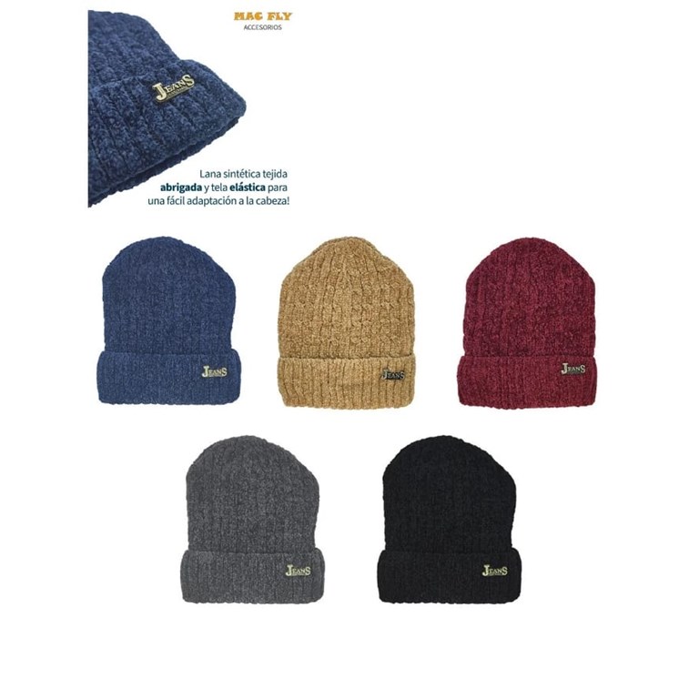 GORRO CON TELA CORDERITO EN EL INTERIOR. VARIOS COLORES. TALLE 1: HASTA 6 AÑOS TALLE 2: 7 A 16 AÑOS. MAC FLY