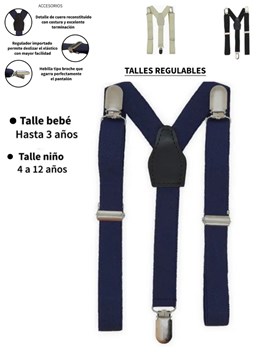TIRADOR REGULABLE LISO BEBE, COLORES SURTIDOS. MAC FLY