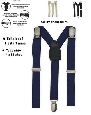 TIRADOR REGULABLE LISO BEBE, COLORES SURTIDOS. MAC FLY