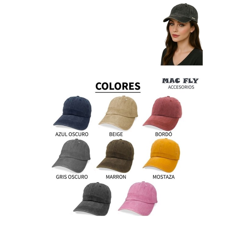 GORRA CON VISERA LISA MAC FLY