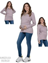 REMERA MODAL CON FRUNCE LATERAL PARA AMAMANTAR QUE SERA