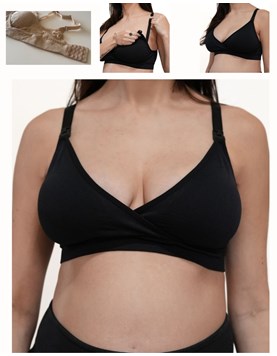A244 NEGRO CORPÌÑO SON COSTURA CRUZADO CON TASA SOFT DESMONTABLE. QUE SERA