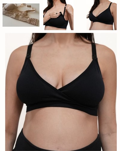 A244 NEGRO CORPÌÑO SON COSTURA CRUZADO CON TASA SOFT DESMONTABLE. QUE SERA
