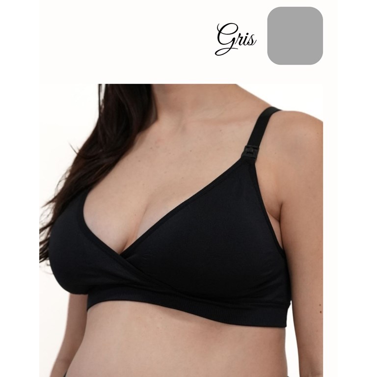 A244 GRIS CORPÌÑO SON COSTURA CRUZADO CON TASA SOFT DESMONTABLE. QUE SERA