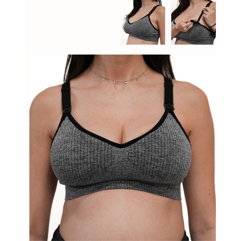 A245 GRIS CORPIÑO SIN COSTURA DEPORTIVO CON TRAMA Y TAZA SOFT DESMONTABLE. QUE SERA