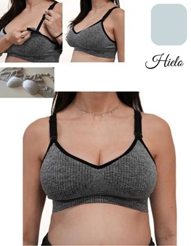 A245 HIELO CORPIÑO SIN COSTURA DEPORTIVO CON TRAMA Y TAZA SOFT DEMONTABLE. QUE SERA