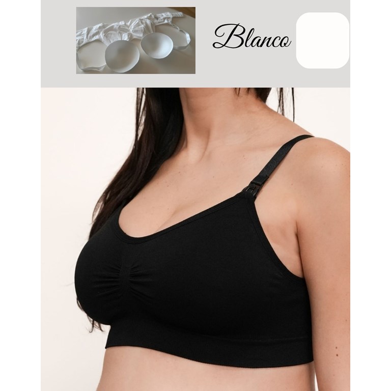 A246 BLANCO CORPIÑO SIN COSTURA CON AGARRE EN ESPALDA AMPLIO Y TAZA SOFT DESMONTABLE. QUE SERA