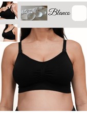 A246 BLANCO CORPIÑO SIN COSTURA CON AGARRE EN ESPALDA AMPLIO Y TAZA SOFT DESMONTABLE. QUE SERA