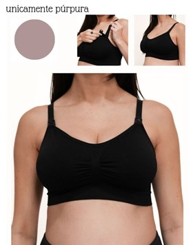 A246 PURPURA CORPIÑO SIN COSTURA CON AGARRE EN ESPALDA AMPLIO YBTAZA SOFT DESMONTABLE. QUE SERA