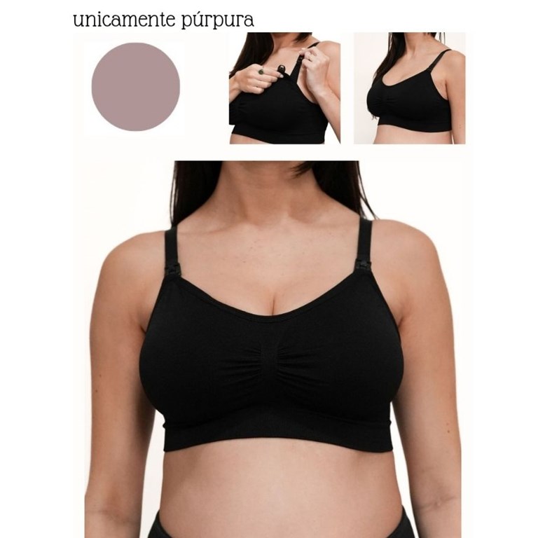 A246 PURPURA CORPIÑO SIN COSTURA CON AGARRE EN ESPALDA AMPLIO YBTAZA SOFT DESMONTABLE. QUE SERA