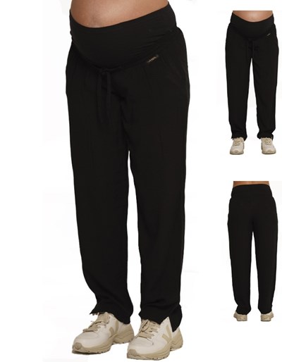 PANTALON SUELTO DE FIBRANA CON FAJA DE ALGODON  ELASTIZADO  EN TODA LA CINTURA QUE SERA