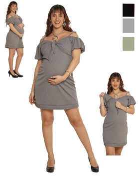 VESTIDO FM MORLEY SPX CON TORERITA, PARA AMAMANTAR. QUE SERÁ
