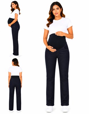 PANTALÓN JEAN RECTO LAVADO AZUL ESTÁTICO. QUE SERÁ