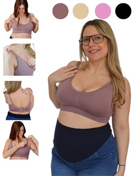 A251 PURPURA CORPIÑO PARA MAMANTAR SIN COSTURA. QUE SERA