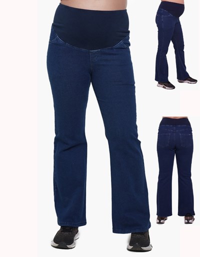 JEAN OXFORD AZUL CON FAJA ELASTIZADA DOBLE EN LA CINTURA. QUE SERÁ