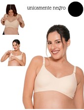 A252 NEGRO CORPIÑO PARA AMAMANTAR SIN COSTURA. QUE SERA