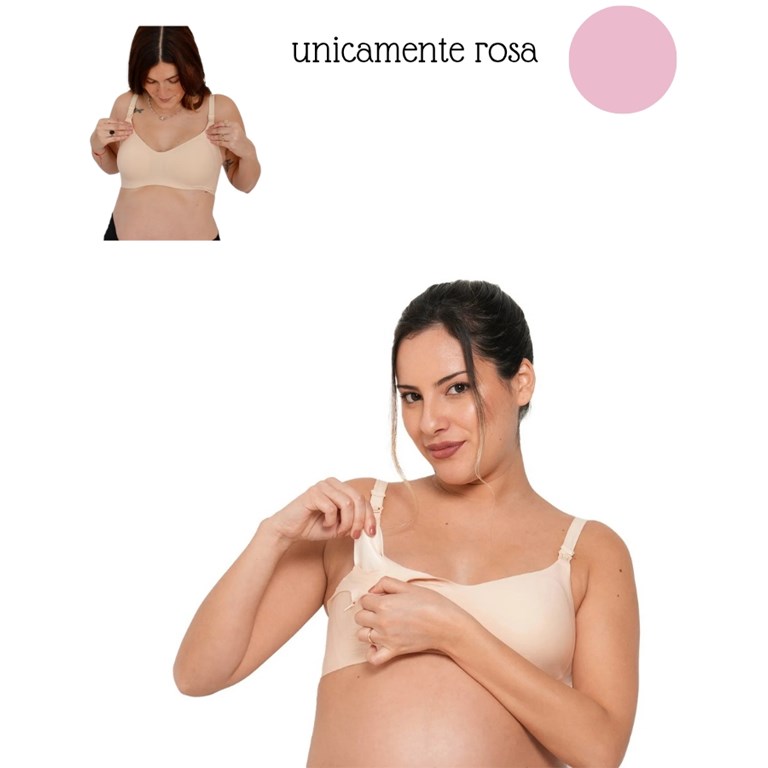 A252 ROSA CORPIÑO PARA AMAMANTAR SIN COSTURA. QUE SERA