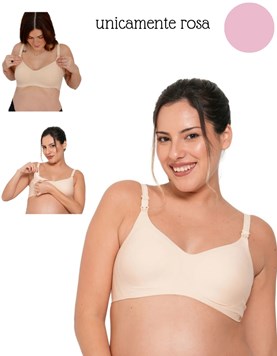 A252 ROSA CORPIÑO PARA AMAMANTAR SIN COSTURA. QUE SERA