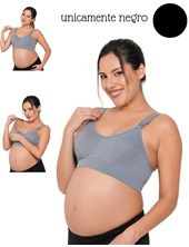 A253 NEGRO CORPIÑO PARA AMAMANTAR SIN COSTURA PARA CRUZAR EN ESPALDA. QUE SERA