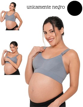 A253 NEGRO CORPIÑO PARA AMAMANTAR SIN COSTURA PARA CRUZAR EN ESPALDA. QUE SERA