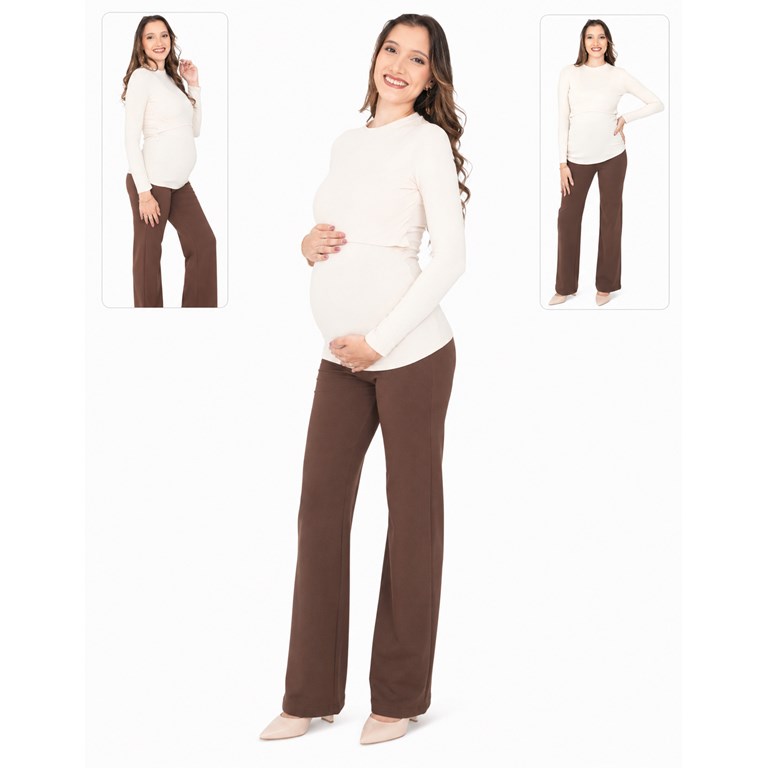 REMERA SEMIPOLERA SUPER ELASTIZADA CON APERTURA PARA AMAMANTAR. QUE SERA