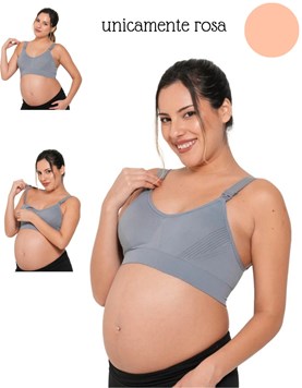 A253 ROSA CORPIÑO PARA AMAMANTAR SIN COSTURA PARA CRUZAR EN SEPALDA. QUE SERA