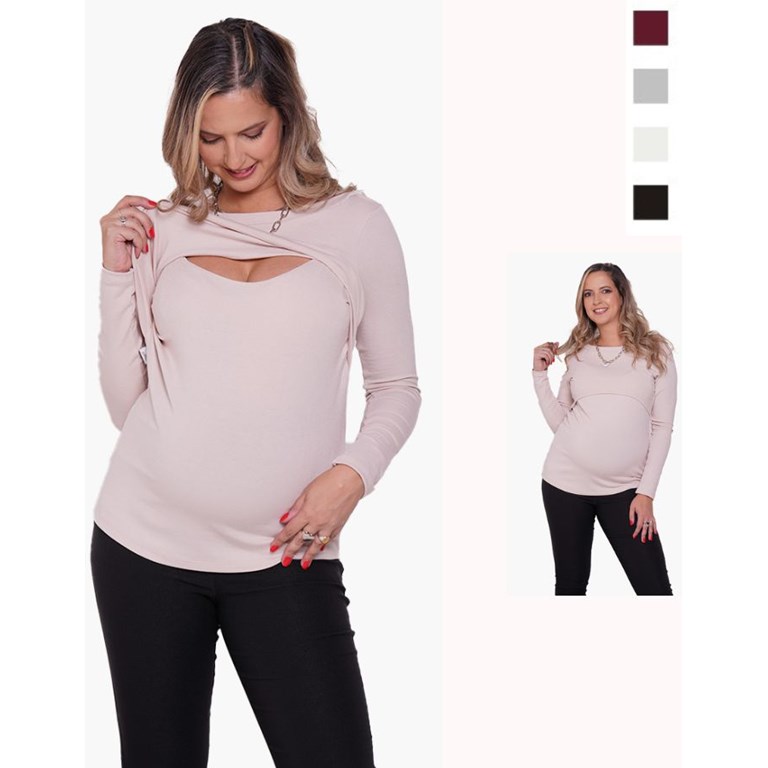 REMERA FM CUELLO BOTE VISC. SPX PARA AMAMANTAR. QUE SERÁ