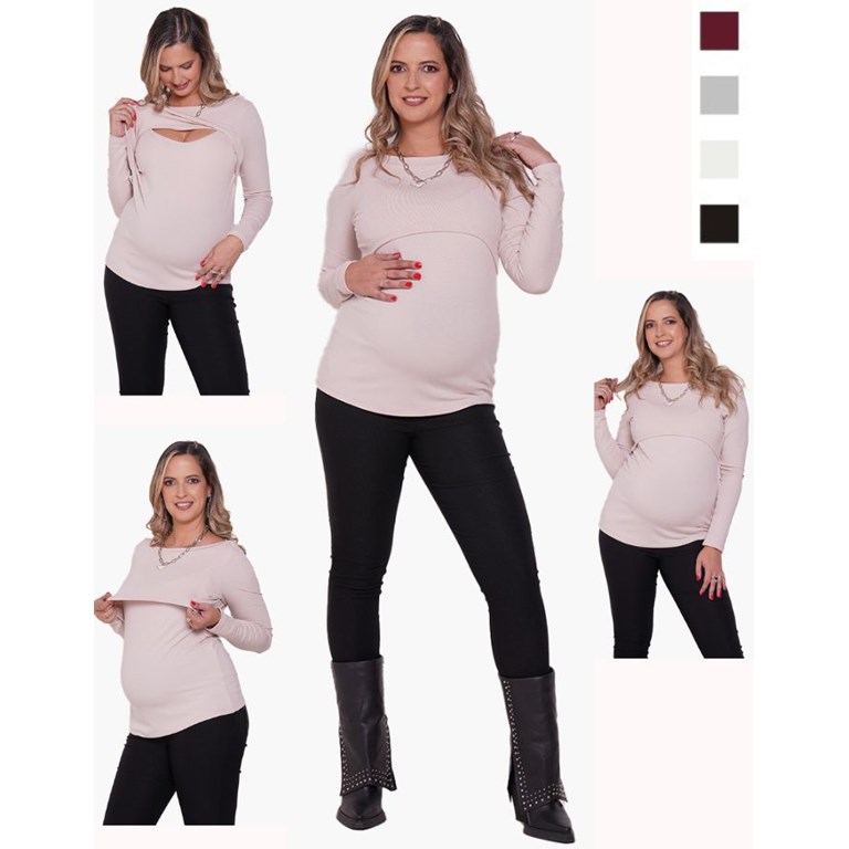 REMERA FM CUELLO BOTE VISC. SPX PARA AMAMANTAR. QUE SERÁ
