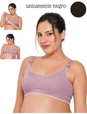 A254 NEGRO CORPIÑO PARA AMAMANTAR SIN COSTURA. QUE SERA