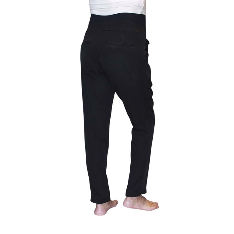 PANTALON DE VESTIR RECTO TELA PANTALONERA CON FAJA ELASTIZADA EN PANZA. QUE SERA