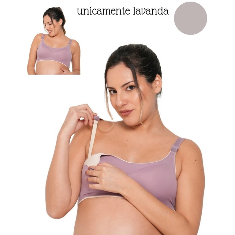 A254 LAVANDA CORPIÑO PARA AMAMANTAR SIN COSTURA. QUE SERA