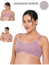 A254 LAVANDA CORPIÑO PARA AMAMANTAR SIN COSTURA. QUE SERA