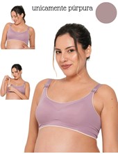 A254 PURPURA CORPIÑO PARA AMAMANTAR SIN COSTURA. QUE SERA
