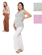 MUSCULOSA FM MODAL RAYAS PARA AMAMANTAR. QUE SERA