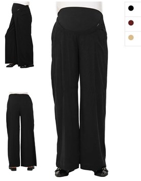 Pantalon lino elastizado wide leg con pinzas y faja elastizada en la cintura.Que sera