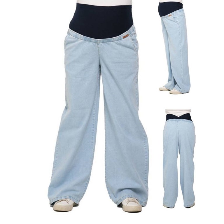 PIJAMERO JEAN CELESTE CON FAJA CRUZADA. QUE SERA