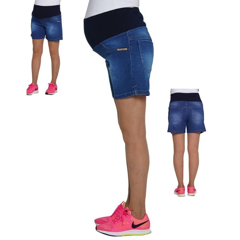 SHORT JEAN CLASICO CON FAJA. QUE SERA