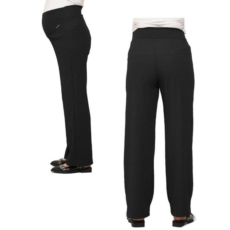 Calza creep elastizada pierna amplia con faja cruzada delantera.Que sera