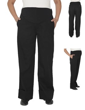 PANTALON FM COTTON SATEN RECTO C/BOTA ANCHA. QUE SERA