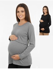 REMERA ELASTIZADA CON SOBRE DELANTERO PARA AMAMANTAR. ESPALDA ENTALLADA. QUE SERA