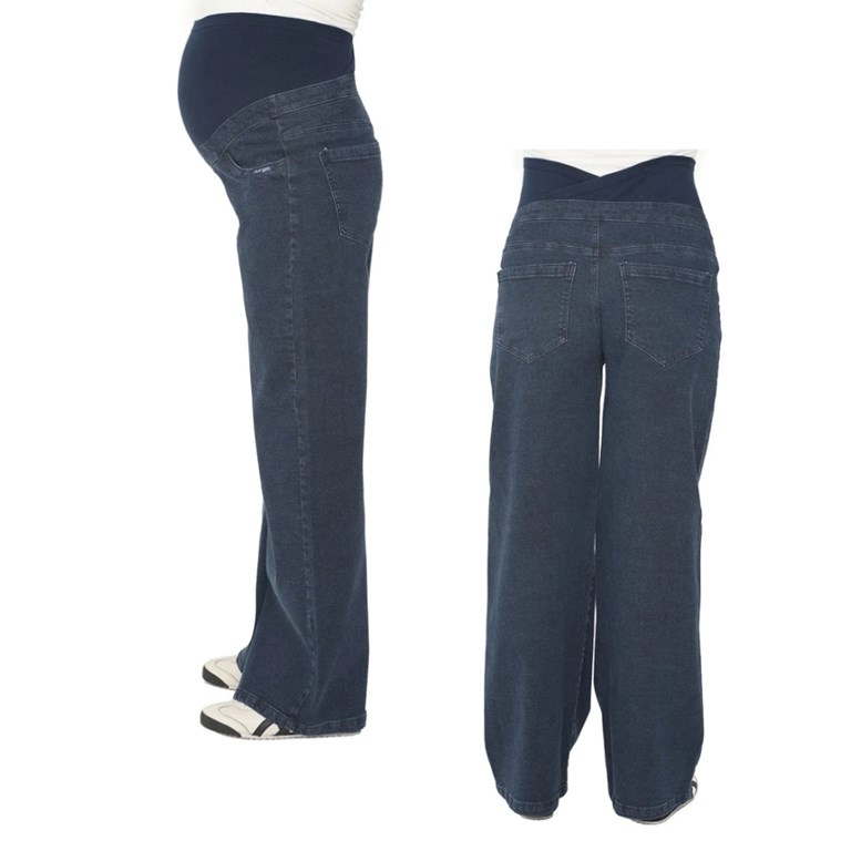 JEAN FM SPX WIDE CON FAJA CRUZADA ESP. AZUL. QUE SERA