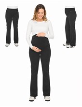 PANTALON JOGGINS CON PESPUNTE DELANTERO Y FAJA DE ALGODON ELASTIZADA. TELA SKUBA YOGA. QUE SERA