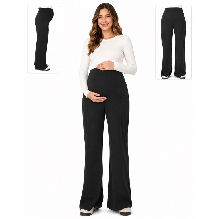 PANTALON PALAZO LANILLA ELATIZADO CON PINZA Y BOLSILLO. QUE SERA