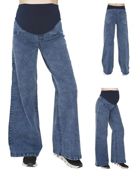 JEAN FM SPX S/WIDE LEG C/FAJA AZUL. QUE SERA