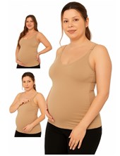 A325 PIEL CAMISETA PARA AMAMANTAR SIN COSTURA CON BRETELE. QUE SERA