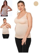 A330 PIEL CAMISETA SIN COSTURA CON PUNTILLA, GANGHO DESMONTABLE PARA AMAMANTAR. QUE SERA