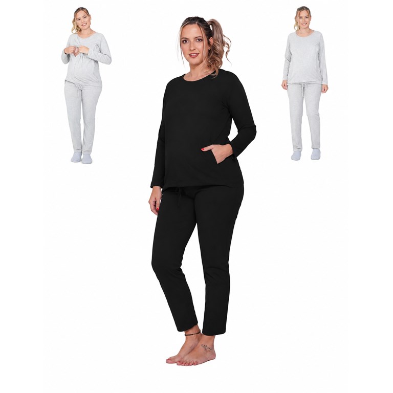 PIJAMA LARGO ALGODON PARA AMAMANTAR QUE SERA